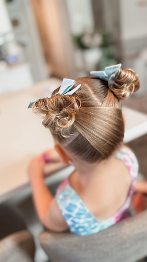 7.8M views · 107K reactions | ✨Gymnastics Toddler Hairstyle 露‍♀️...