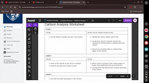 Cartoon Analysis WorksheetLevel 1VisualsList the objects o... | Filo