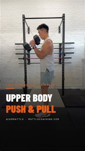 Upper Body Workout — Push and Pull, 2 Dumbbells