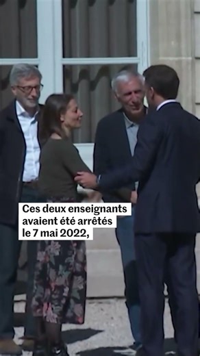 Cécile Kohler et Jacques Paris sont reçus à l'Elysée après avoir été détenus 4 ans en Iran