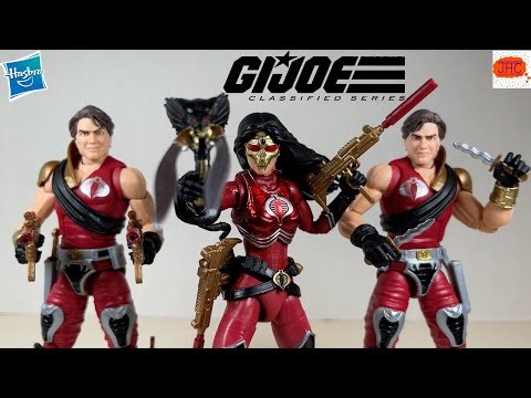 COBRA! GI Joe Classified Series Crimson Strike Team Baroness Twins Tomax Xamot Action Figure Review