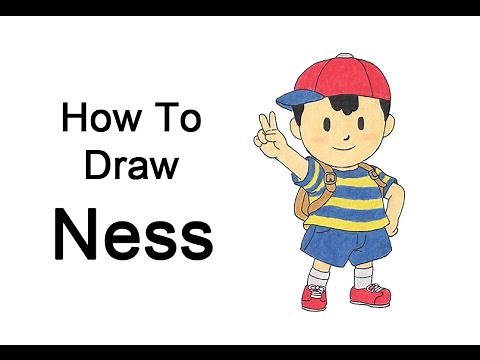How to Draw Ness from EarthBound and Super Smash Bros.