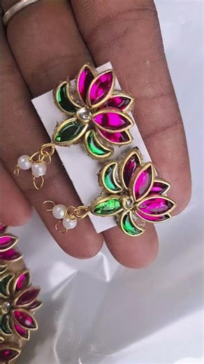 Fashion accessories |Earrings, silk thread bangle,invisible chain| customized order also available 🥰