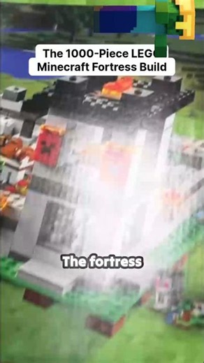 the 1000-piece lego minecraft fortress build