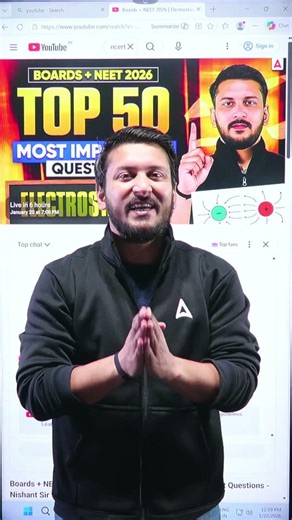 Can You Solve These 50 Electrostatics Questions? | NEET 2026 Challenge by Nishant sir