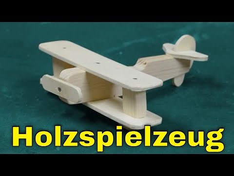 Holzspielzeug für Kinder selber bauen , Flugzeug