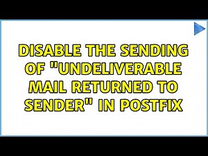 Disable the sending of "Undeliverable Mail Returned to Sender" in Postfix