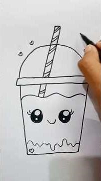 Cute Bottle Drawing 😍|| #bottle #cutedrawing #art #shorts