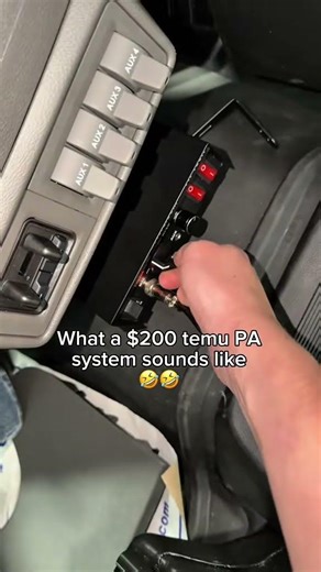 What a temu PA system sounds like 😭🤣 #horn #vanlife #automobile #tech