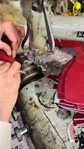 Machine Leather Edge Skiving Process