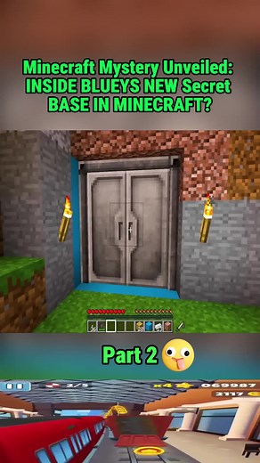 """Minecraft Mystery Unveiled: INSIDE BLUEYS NEW Secret BASE IN MINECR...