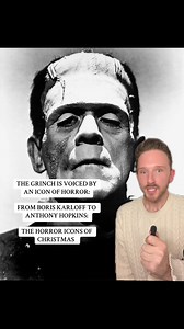 Boris Karloff and Anthony Hopkins went from horror icons to Christmas heros! The story of the Grinch’s house of horrors. #boriskarloff #anthonyhopkins #howthegrinchstolechristmas #oldhollywood #universalmonsters | John Joseph