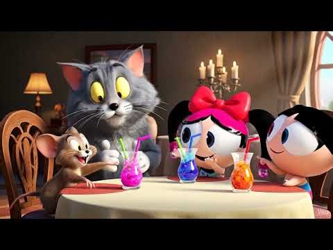 Tom & Jerry and Powerpuff Girls Crossover | Fun Cartoon Hangout Moment