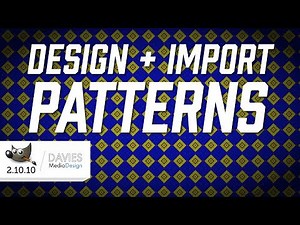 Design + Import Patterns Easily | GIMP 2.10 Tutorial