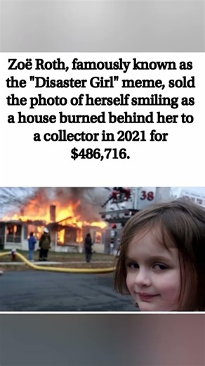 From Meme to Millions: How 'Disaster Girl' Turned Her Viral Smile Into $486,716 #followmeback #ig