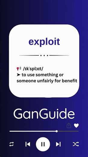 B2 English Word: EXPLOIT | Meaning & Pronunciation