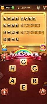 Word Connect Puzzle Level 380 Walkthrough [Bonus Words & Answers]