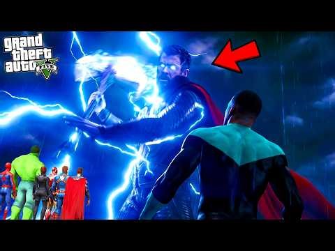 FRANKLIN VS Thor in GTA 5 | Heaven vs Hell Part 03