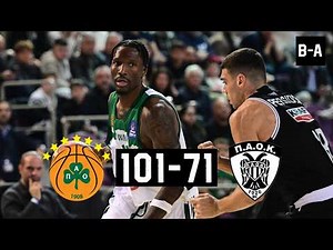 Panathinaikos - PAOK 101-71 | Full Highlights | Greek Cup Final 8 | Quarterfinals | 18.02.2026