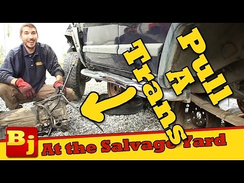 How To Pull A Transmission at the Salvage Yard