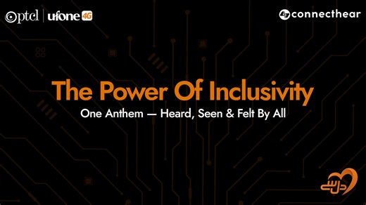 Witness the true meaning of inclusivity. One anthem - heard, seen, & felt by all. 🇵🇰 #PTCL #Ufone4G #ConnectHear | Ufone 4G