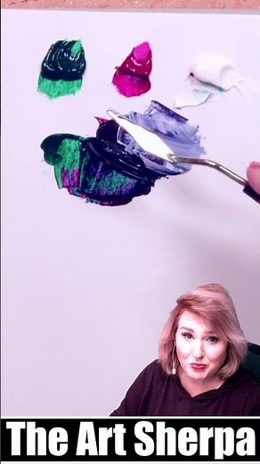 You wont believe this purple!! Impossible Red and Green Technique how to mix purple #art