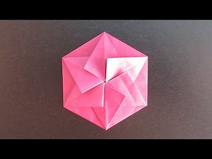 【折り紙】六角たとう【origami】