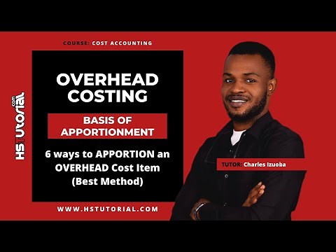 6 ways to APPORTION an OVERHEAD Cost Item (Best Method)