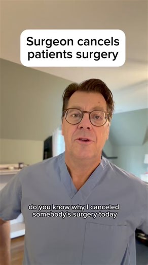 Learn why a surgeon would purposely cancel someone’s surgery #doctor #surgery #surgeon #patientcare #fyp | Dr. Brian Hoeflinger, MD
