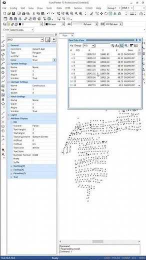 String Based Polyline | AutoPlotter #topography #mapping