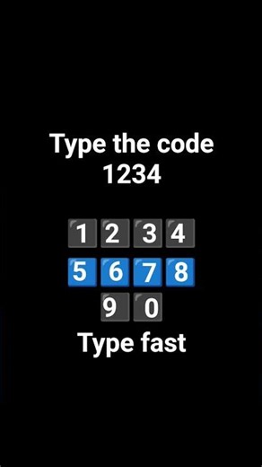 type the code fast