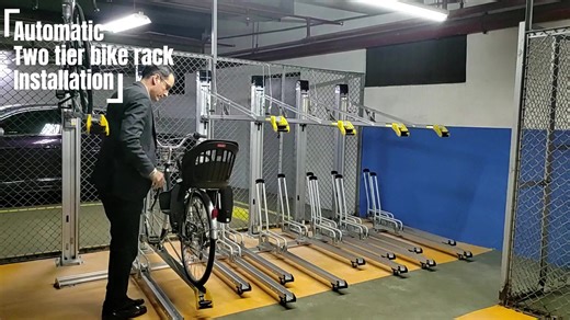 Verticals Bike Rack Automated Outdoor Bicycle Vertical Hitch Mount Garage Automatic Bike Storage Side Stand for Bike