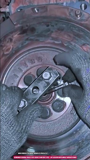 Homemade Bearing Puller Tool from 12 mm Bent Steel – DIY Solution with Impact Wrench Power