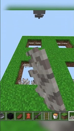 NO REDSTONE Automatic Cooked Chicken Farm Tutorial [Bedrock 1.19+] #shorts