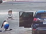 Man catches stroller rolling towards traffic after grandmother falls