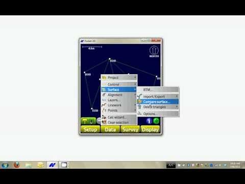 Computing Volumes in the field using Topcon Pocket 3D