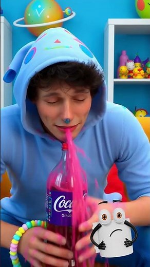 Never put mint candies in soda... 😂🔥 #funny