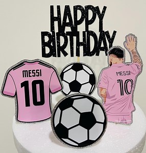 Messi Soccer Cake Toppers, FC Miami - Etsy