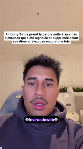 Anthony Sirius prend la parole suite à sa vidéo d’excuses qui a été signalée et supprimée selon ses dires et s’excuse encore une fois auprès du peuple marocain #maroc #anthonysirius #RoyalPop #parly2 #nasdas #poupettekenza #audemarspiguet