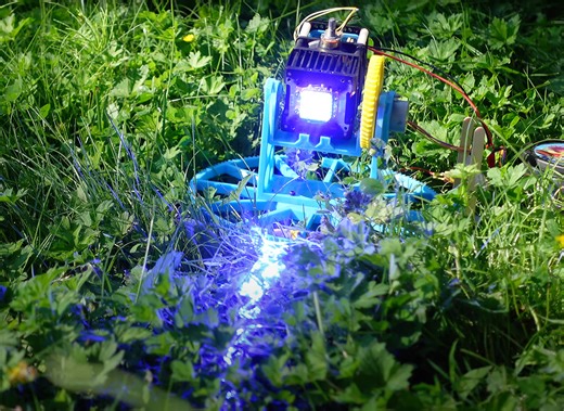 Mowing Your Lawn with a Laser Sounds Cool, But This Inventor Actually Tried It