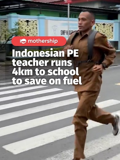 meanwhile i run away from my problems Zaki said that a fellow teacher from his school would join him on his run to work. #mothershipabroad