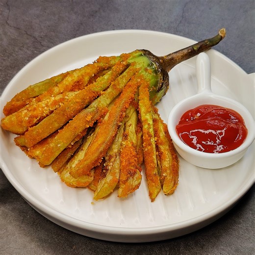 Super Easy & Delicious Eggplant Snacks Recipe | Corner Cooks