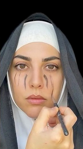 Scary Halloween Makeup Tutorial | Creepy Nun Transformation
