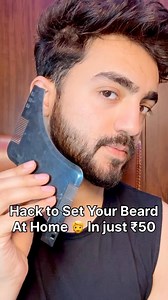 Comment Beard: Hack To set beard at home How to set beard at home? how to trim beard? How to shave beard? #beard #maverickmaaz #beardtrim #trimming #beardtrimmer #menskin | maverick_maaz