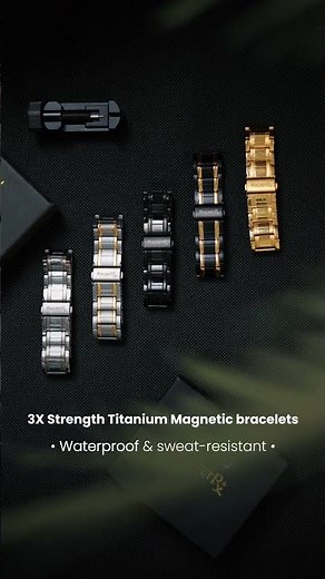 3X Strength Titanium Magnetic Bracelets | Multiple Styles & Premium Comfort