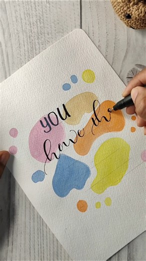 Easy brush pen background #calligraphy #brushpen #background