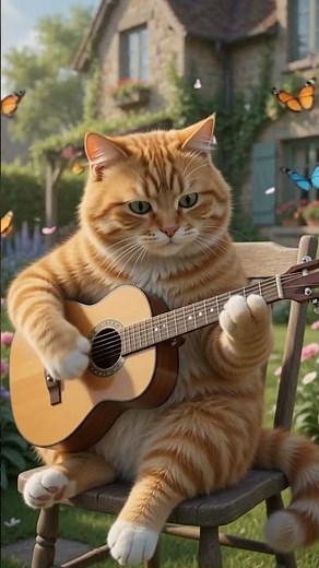 This Orange Cat Plays Guitar Better Than Humans! 🎸😲