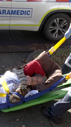 Grandma Dragged To Safety After Painful Fall! #shorts #ems #paramedics