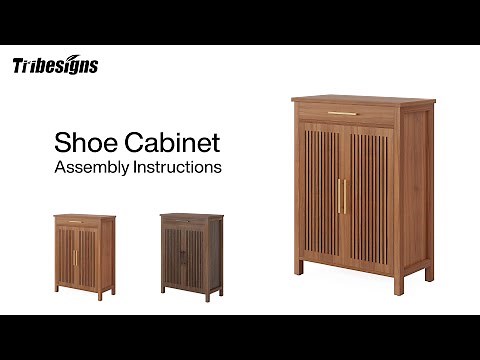 NY260 - Installation Guide - Tribesigns 5-Tier Shoe Cabinet with Drawer! #homedecor #interiordesign