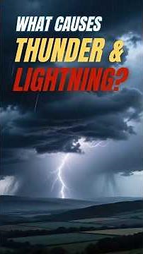What causes thunder and lightning #lightning #thunderstorm #weatherscience #kidseducation